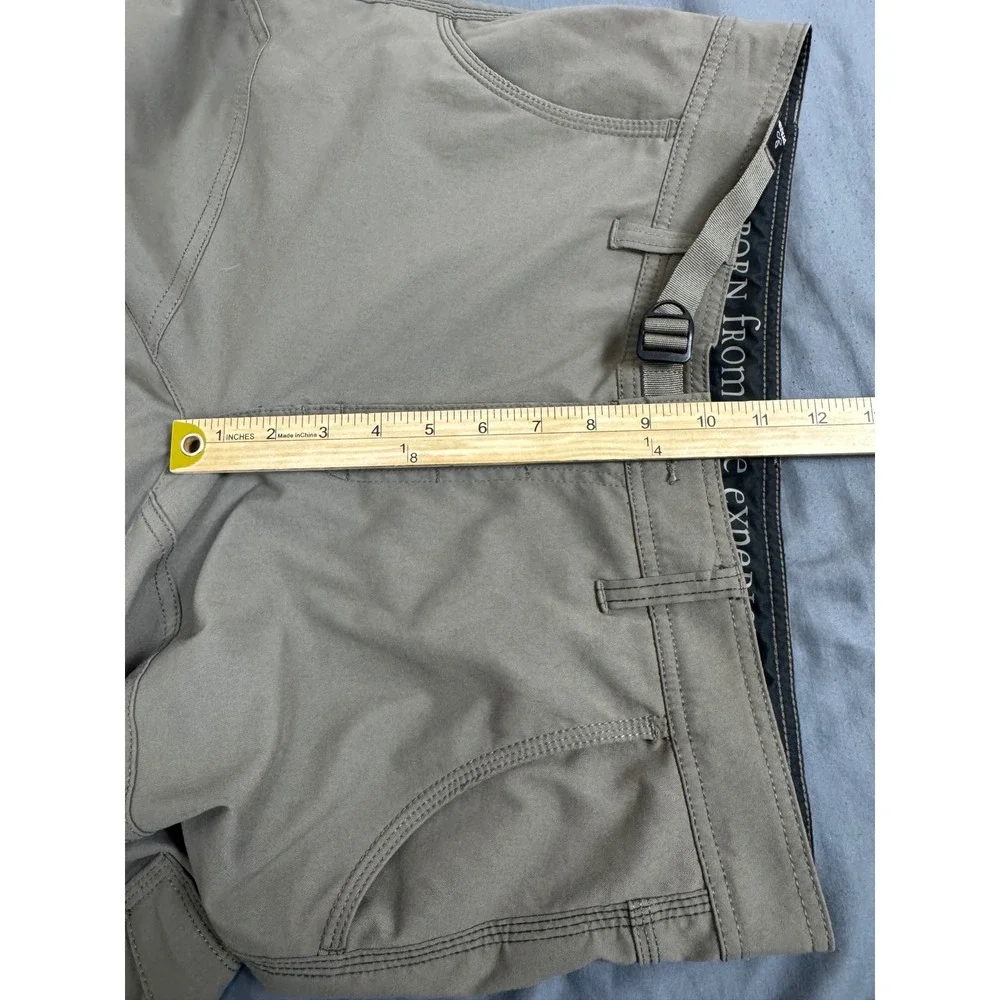 Prana Stretch Zion Straight Pants Mens 35x31 Light Brown Khaki Hiking Outdoor